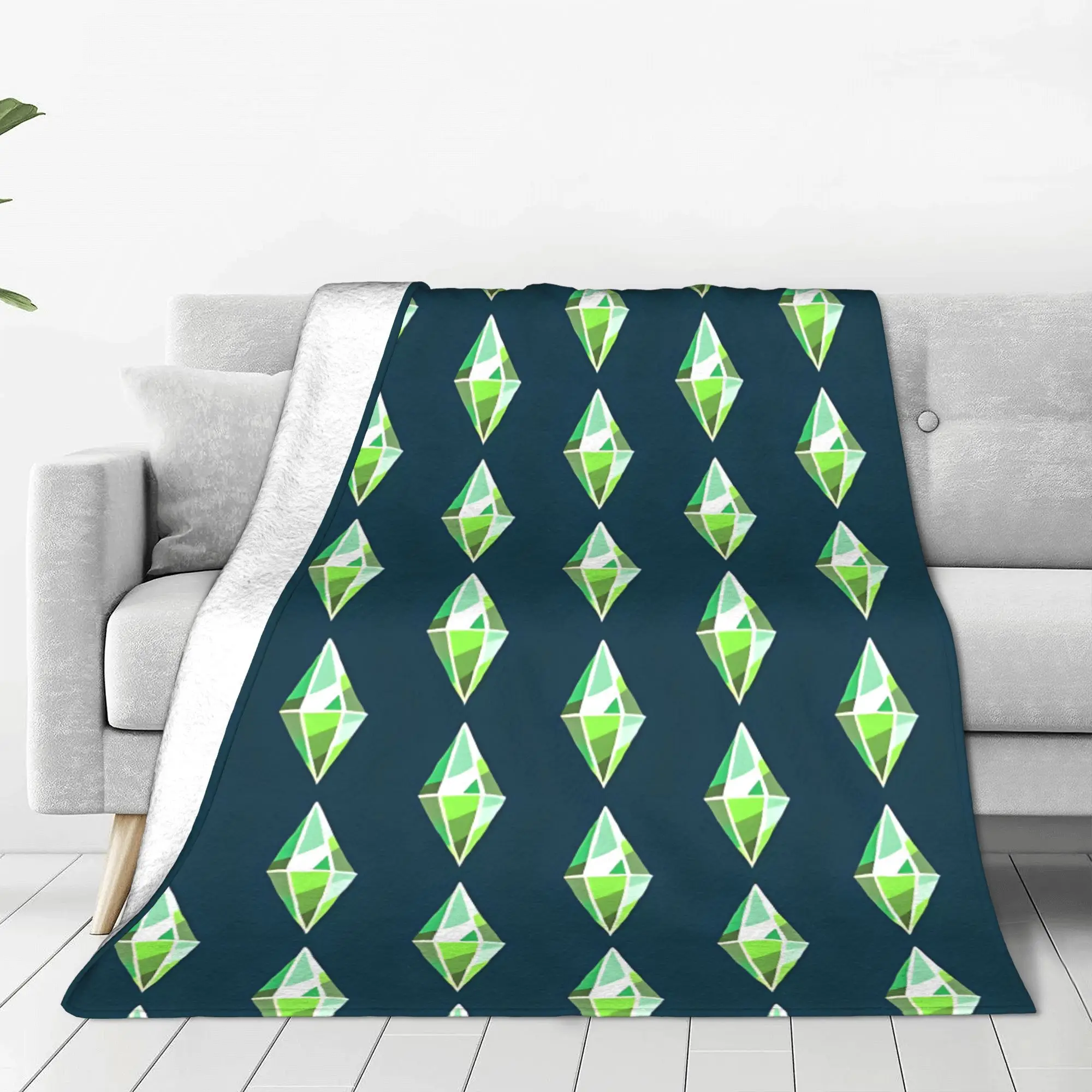 Travel Accessories Ideas - Couverture à motif géométrique en diamant,