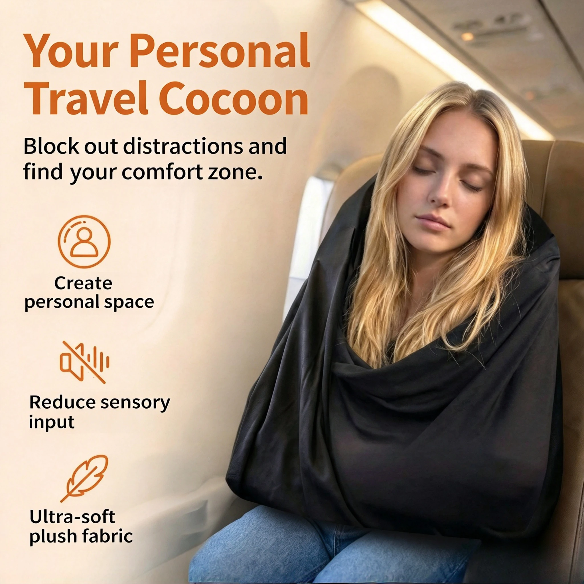 Travel Accessories Long Flight - 1 pièce, système de soutien pour