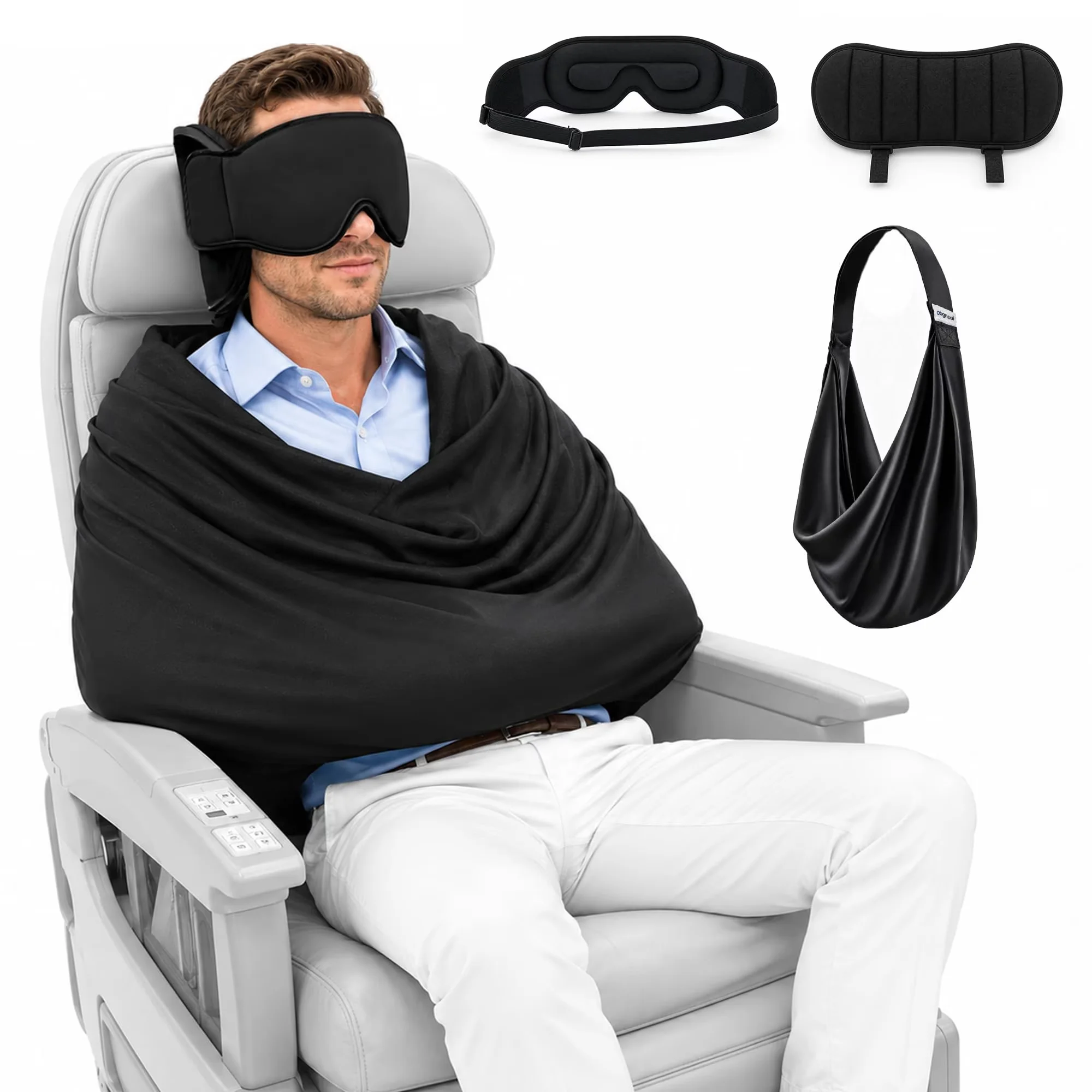 Travel Accessories Long Flight - Ensemble 3-en-1 pour le sommeil en