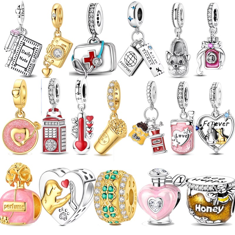 Perles de charme en argent ste - Travel Accessories Jewelry avis et prix