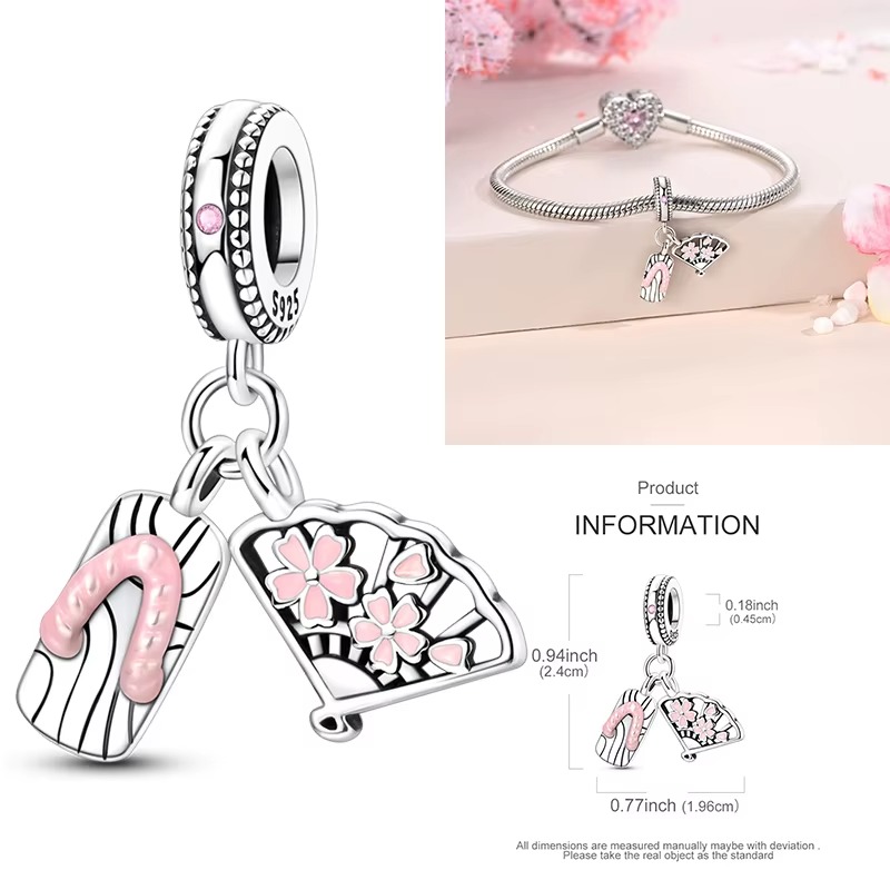 Perles de charme en argent ste - Travel Accessories Jewelry avis et prix