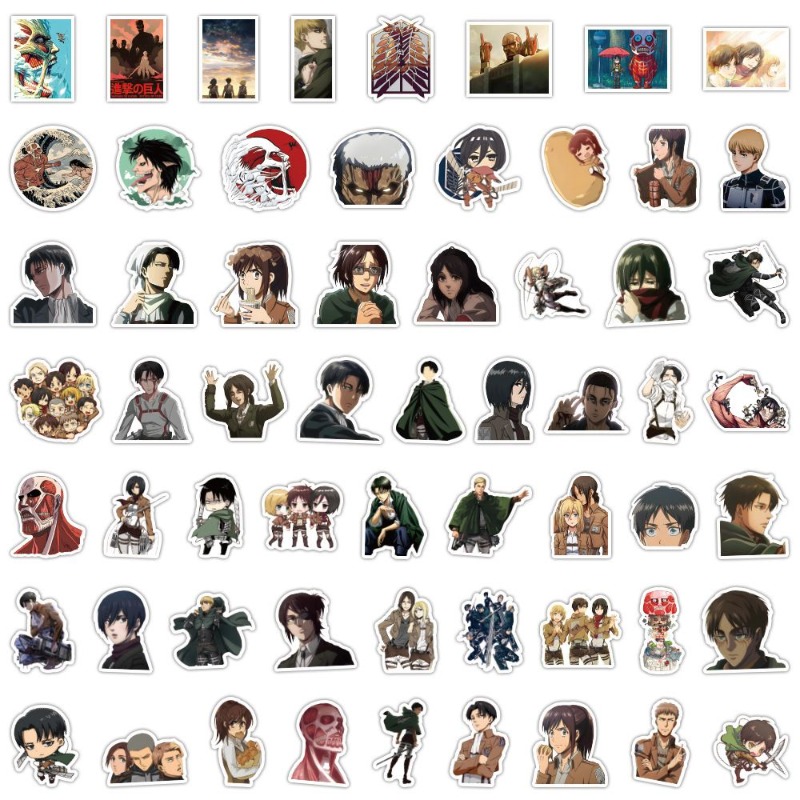60 autocollants anime Attack o - Luggage Cover Protector avis et prix