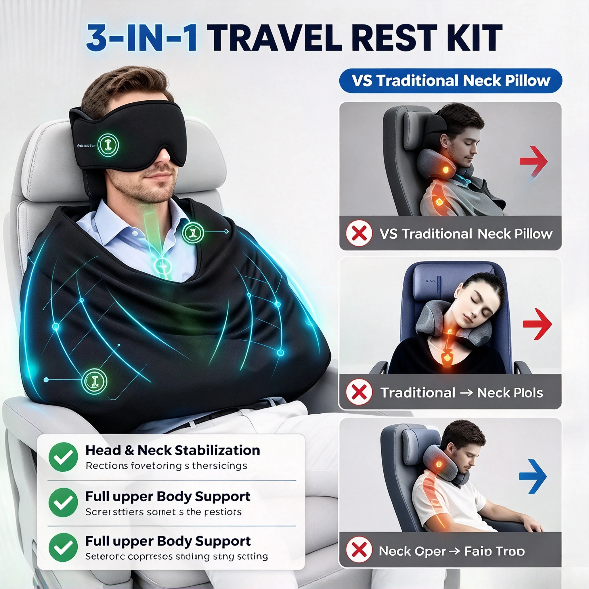Système de soutien pour dormir - Travel Accessories Long Flight avis et prix